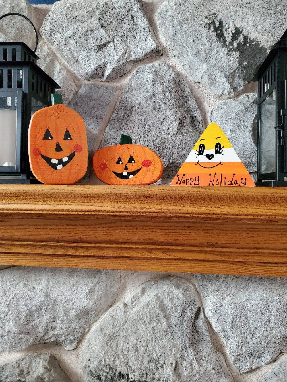 Smiley Pumpkins Figurines